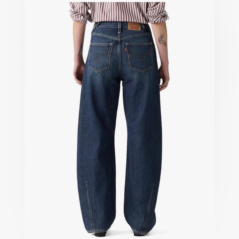 LEVIS Cinch Barrel Women's Blue Jeans - Picture 2 of 5
